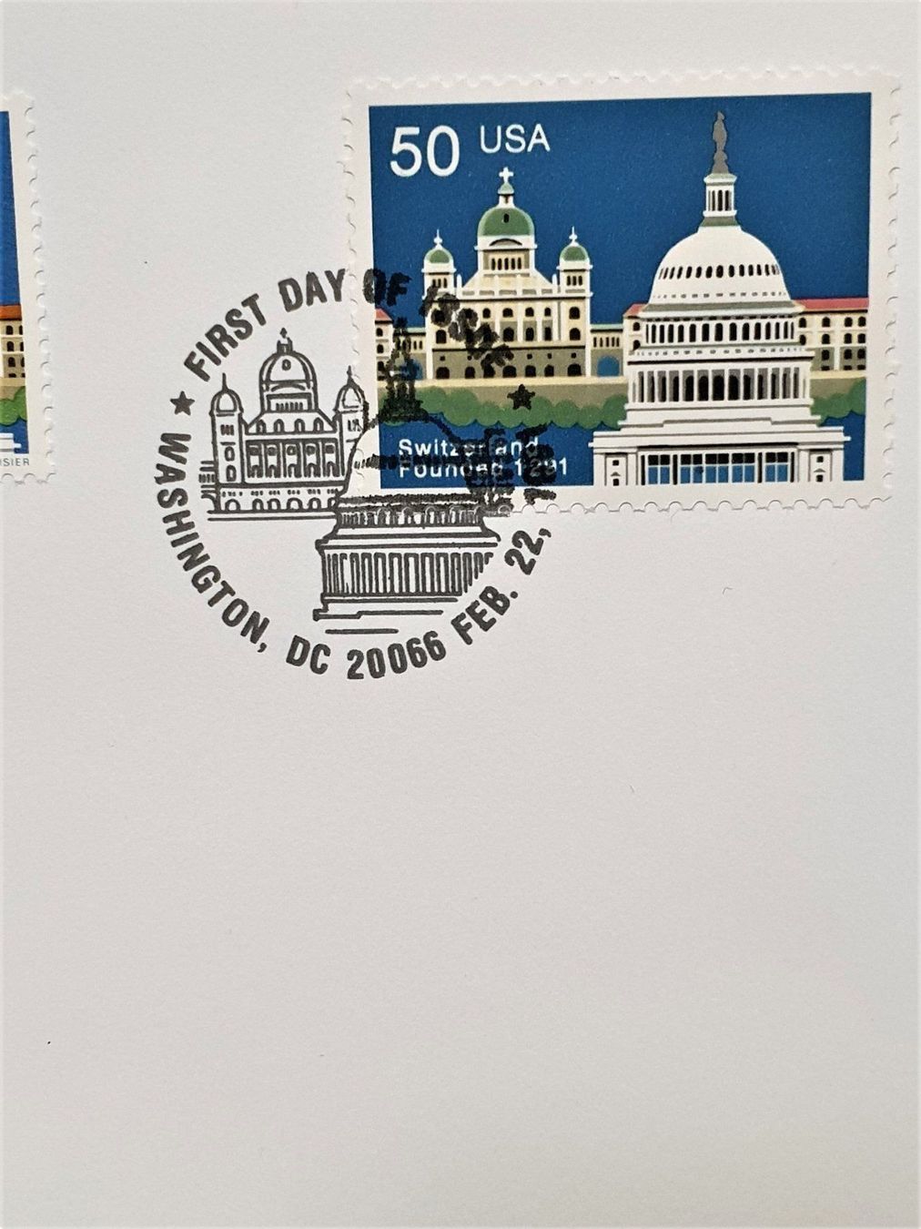 Tutti i francobolli: (73)   2 FDC Schweiz/USA 1991 – Usato da Schwarzhäusern venduto da Inot3 1