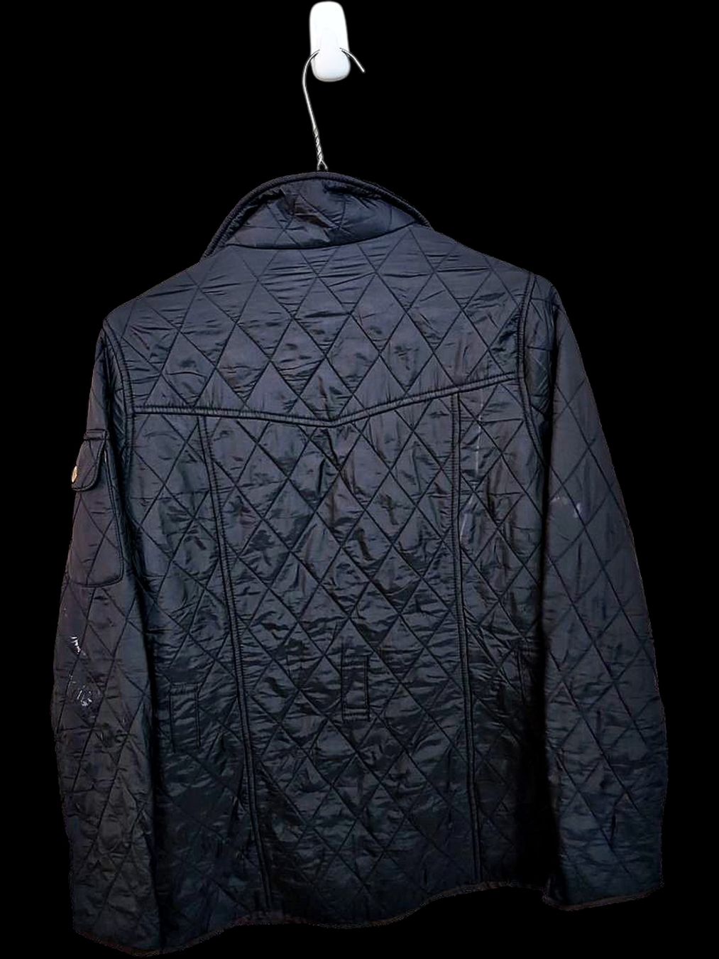 Barbour Giacche: Barbour Schwarze Steppjacke mit goldener Hardware – Usato da Zug venduto da vinokilo 3
