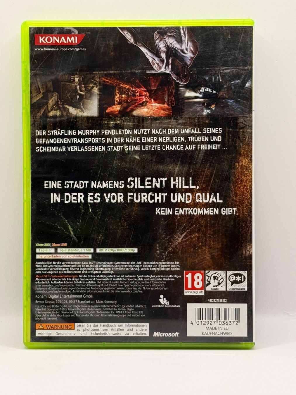 Giochi: Silent Hill Downpour  - Xbox 360 - CIB – Usato da Dietikon venduto da gab_qz7y 1
