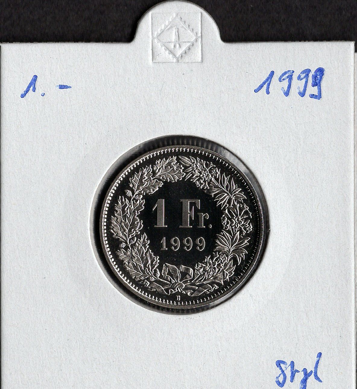 Tutti le monete: 1 Franken 1999 stgl. – Nuovo (secondo la descrizione) da Alpnach Dorf venduto da Colibri126