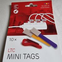 10 x Kabelbeschriftung MINI TAGS Farbig, neu und OVP