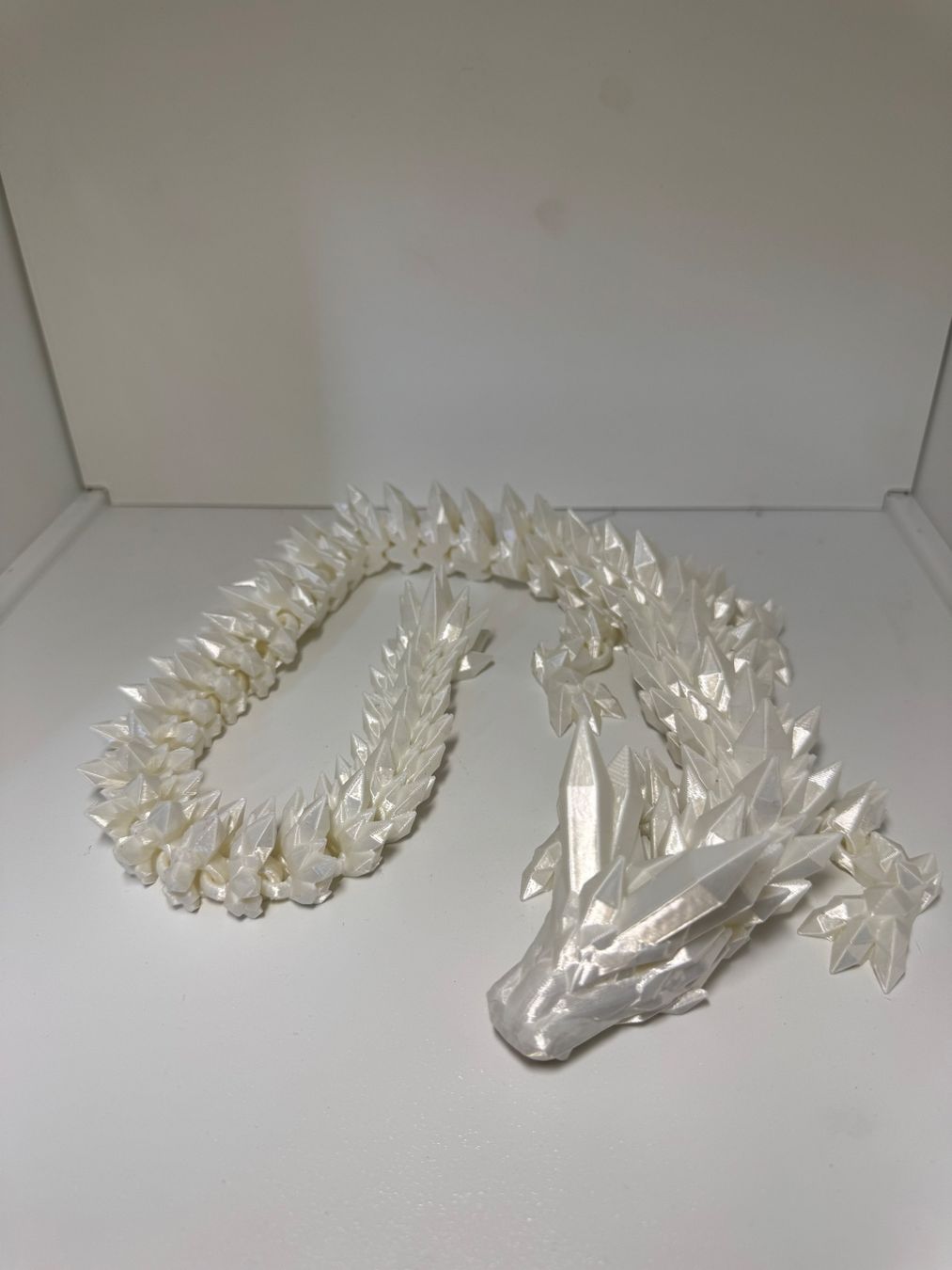 Figuren: Dragon blanc brillant , Unique et Original! – Neu (gemäss Beschreibung) aus Vicques von PAMB3D