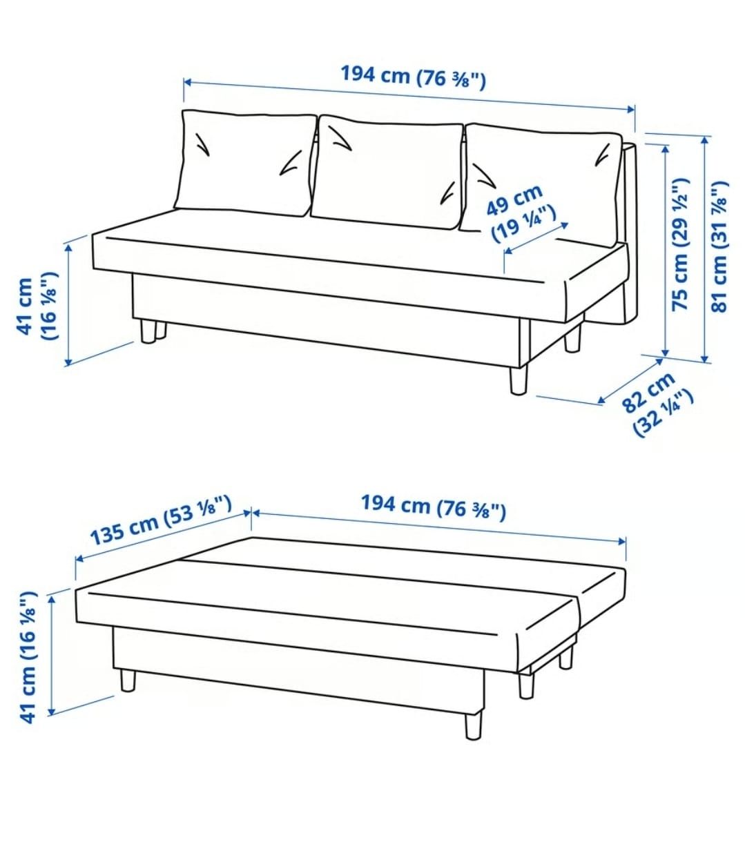 Sofas: Schlafsofa IKEA dunkelgrau – D'occasion à Reinach AG par vista 2