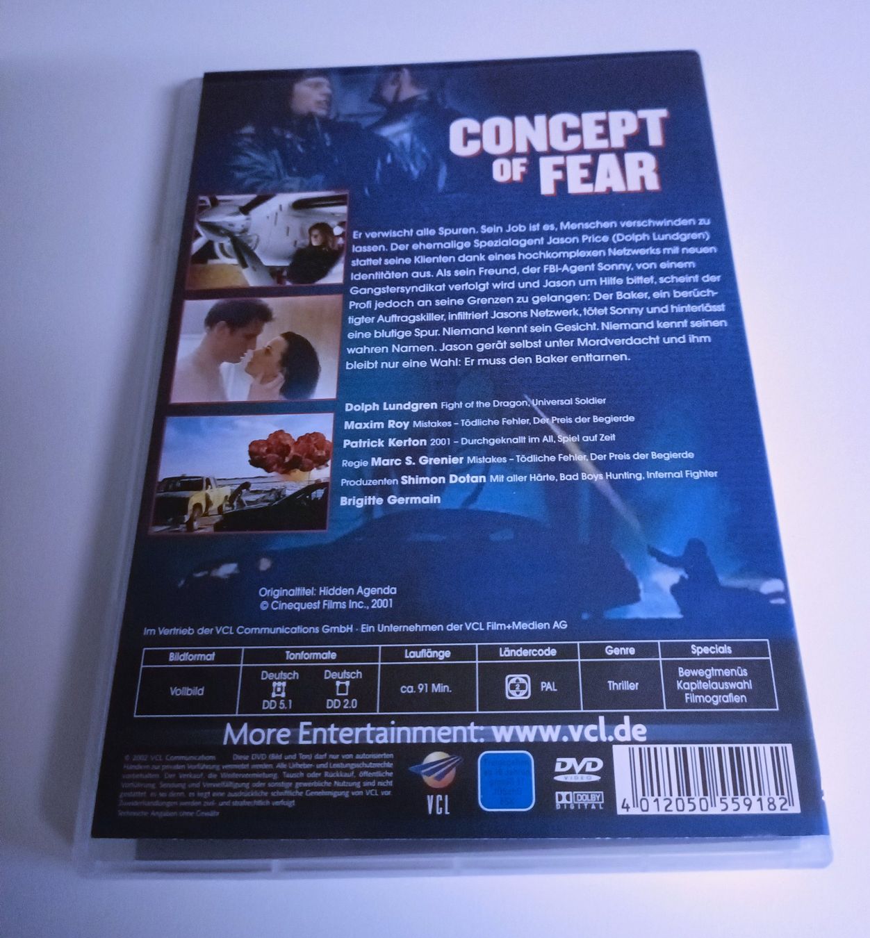 Tutti i DVDs: Concept of Fear – Usato da Köniz venduto da Movieportal007 1