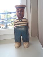 Statue marin en bois massif