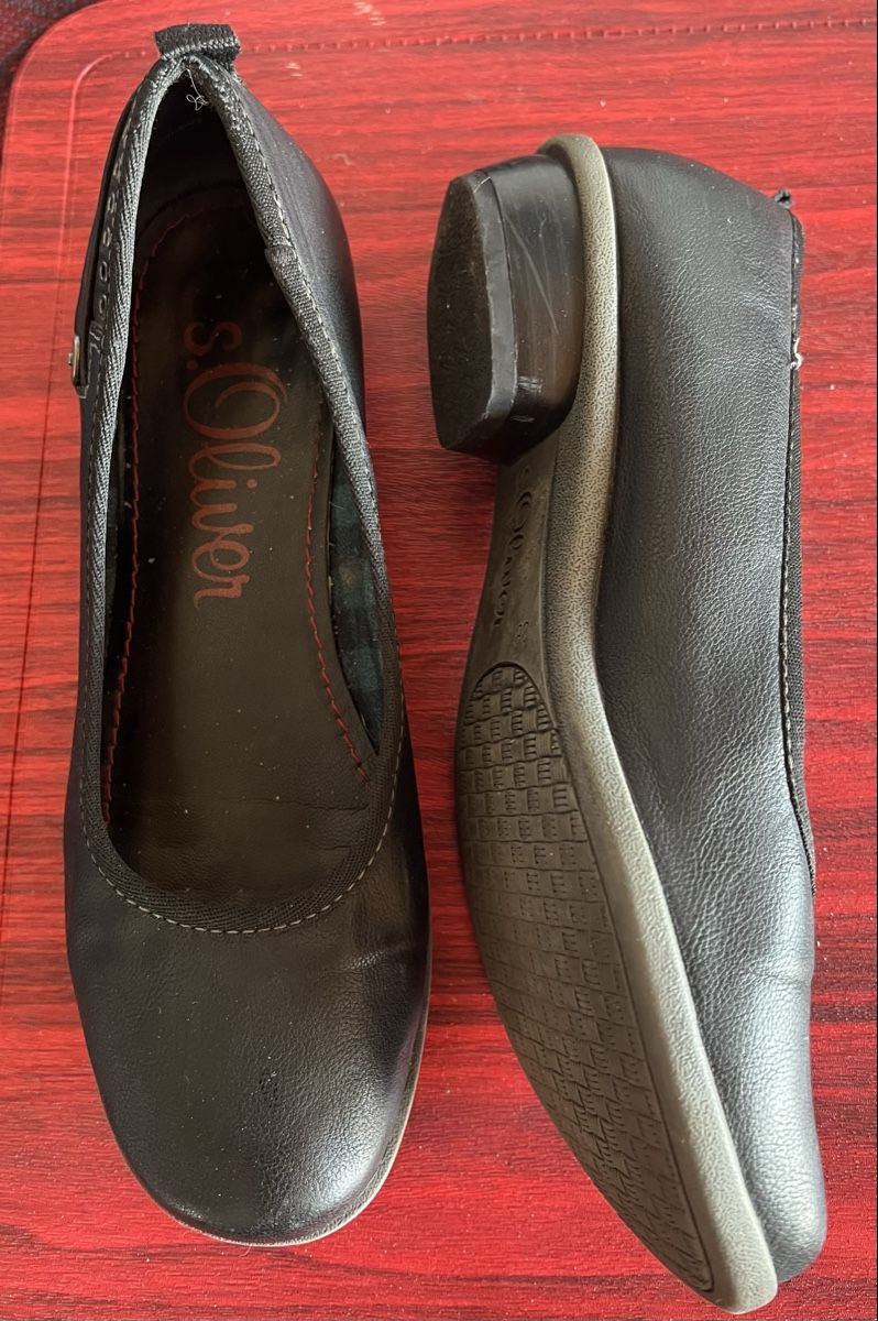S.Oliver Damenschuhe: Ballerines S.Oliver noires, Gr. 38 – Gebraucht aus Chézard-St-Martin von Cheyenne_75