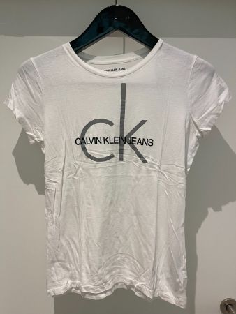 Original Calvin Klein Jeans T-Shirt, weiss, Grösse S