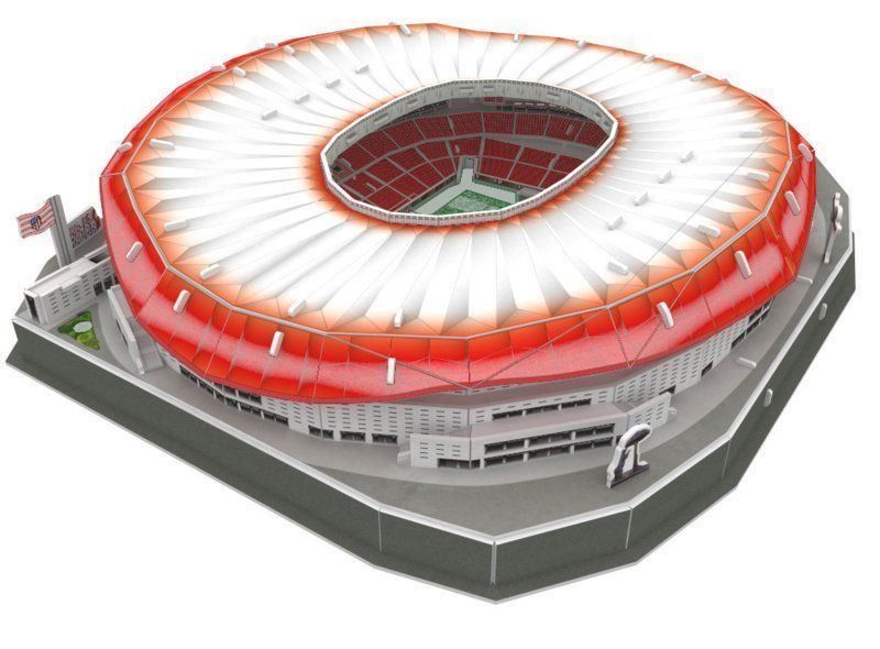 Puzzle: Atletico Madrid Stadion LED 3D Puzzle – Nuovo e nell'imballaggio originale da Wil SG venduto da Football-Legends 3