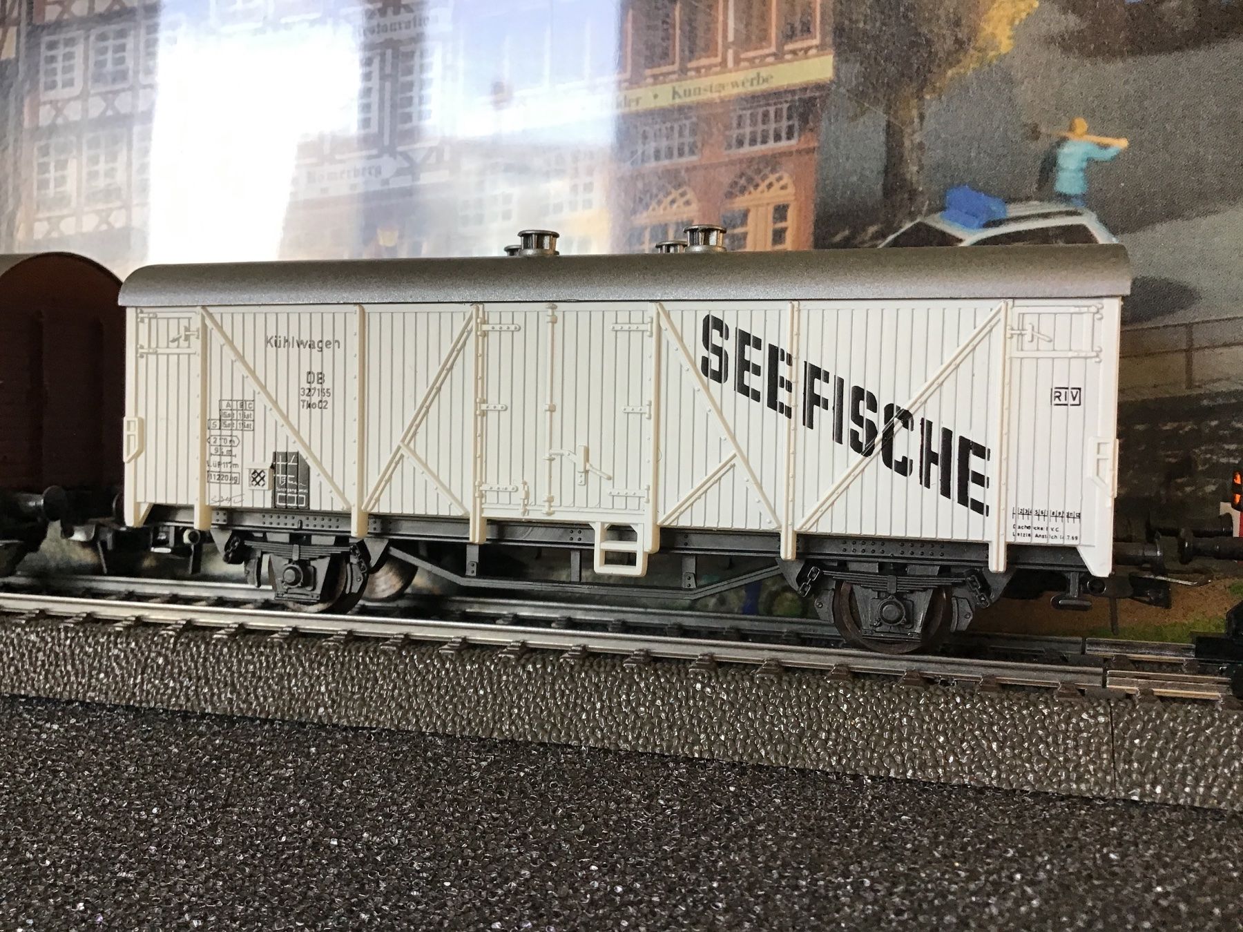 Roco Modellini di ferrovie: 2 Güterwagen ROCO H0 WECHSELSTROM – Usato da Männedorf venduto da Modelle-aller-Art 2