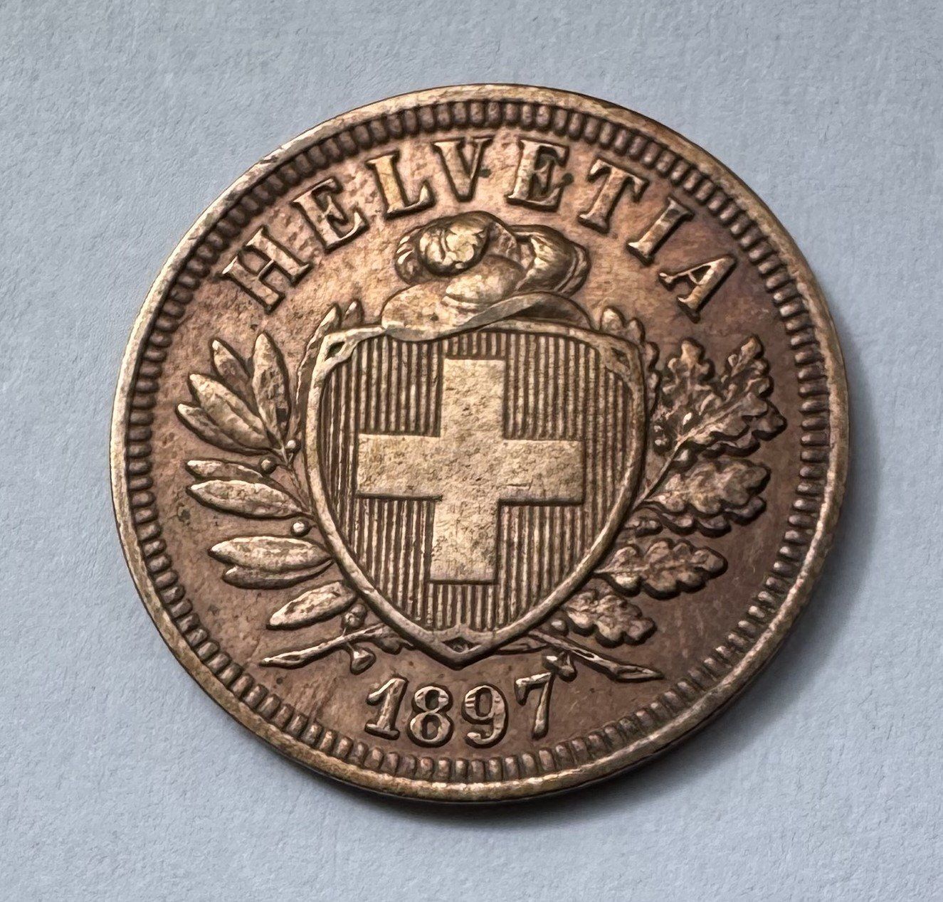 Tutti le monete: 1897 2 Rappen unz – Nuovo (secondo la descrizione) da Kirchberg SG venduto da Zenhad69