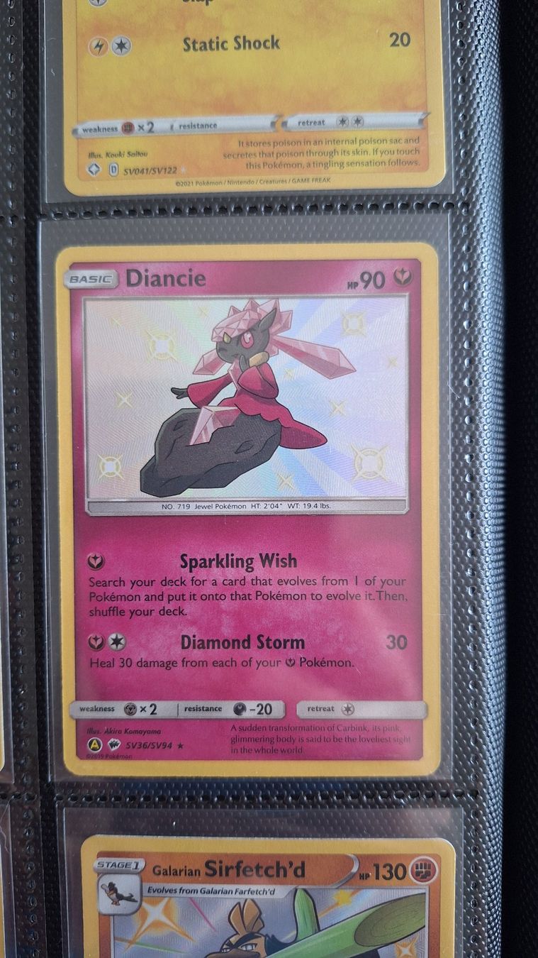 Pokémon Carte collezionabili: Diancie - Hidden Fates – Usato da Altstätten SG venduto da GGsGameshop