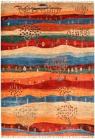 Handgeknüpfter afghanischer Khurjeen Orientteppich 300x207cm