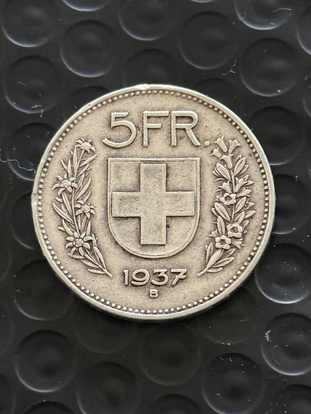 Tutti le monete: 5 Franken 1937  Rar – Usato da Wallisellen venduto da SWISS_SILVER1 1