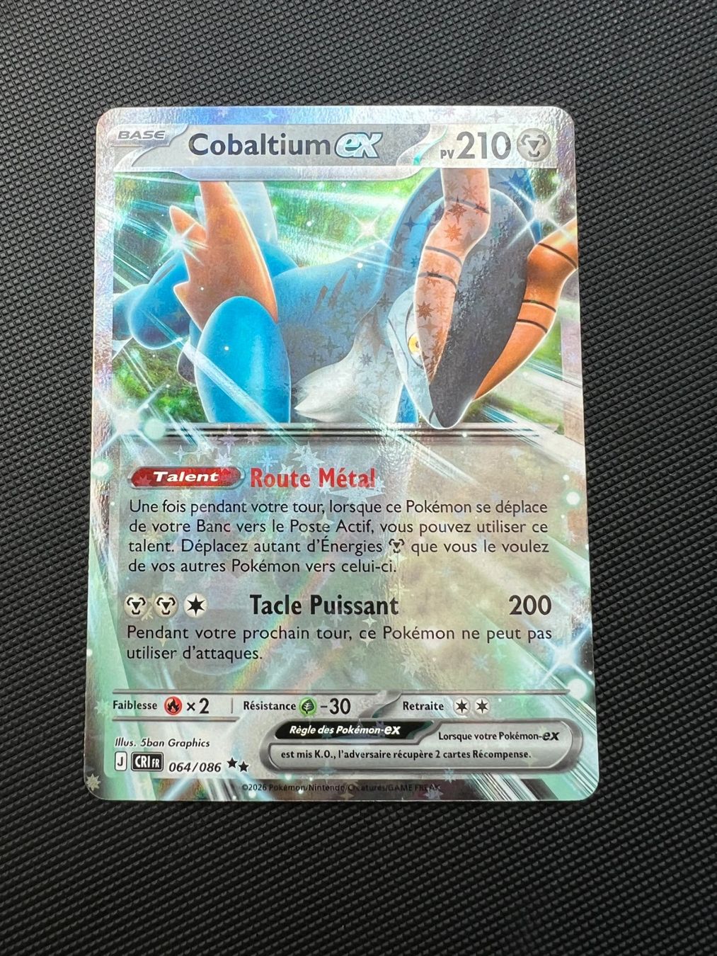 Pokémon Sammelbilder & Trading cards: Cobaltium ex 064/086 CRI – Neu (gemäss Beschreibung) aus St-Blaise von Ralphro
