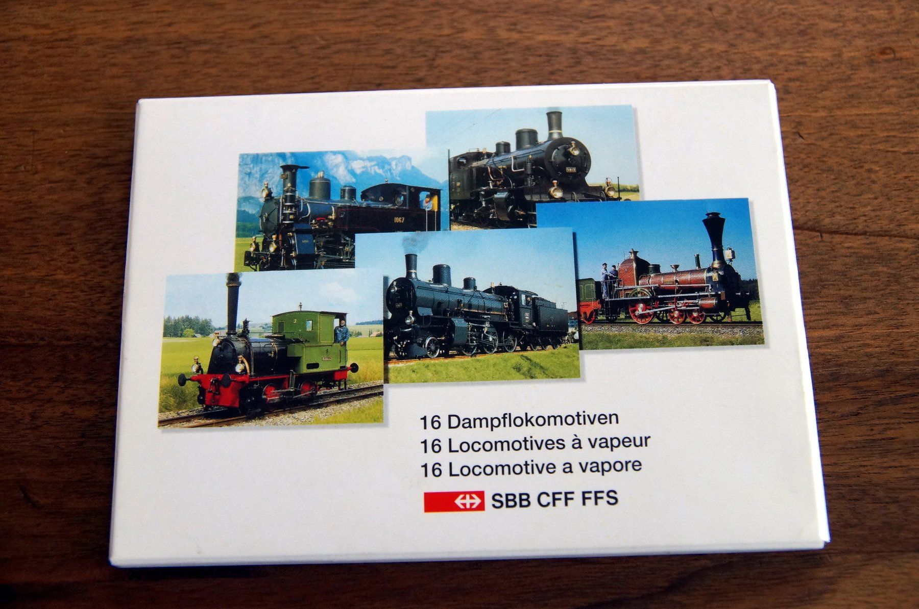 Cartoline postali: SBB Ansichtskarten-Serie - 16 Dampflokomotiven – Usato da Schönenwerd venduto da Steidi 1