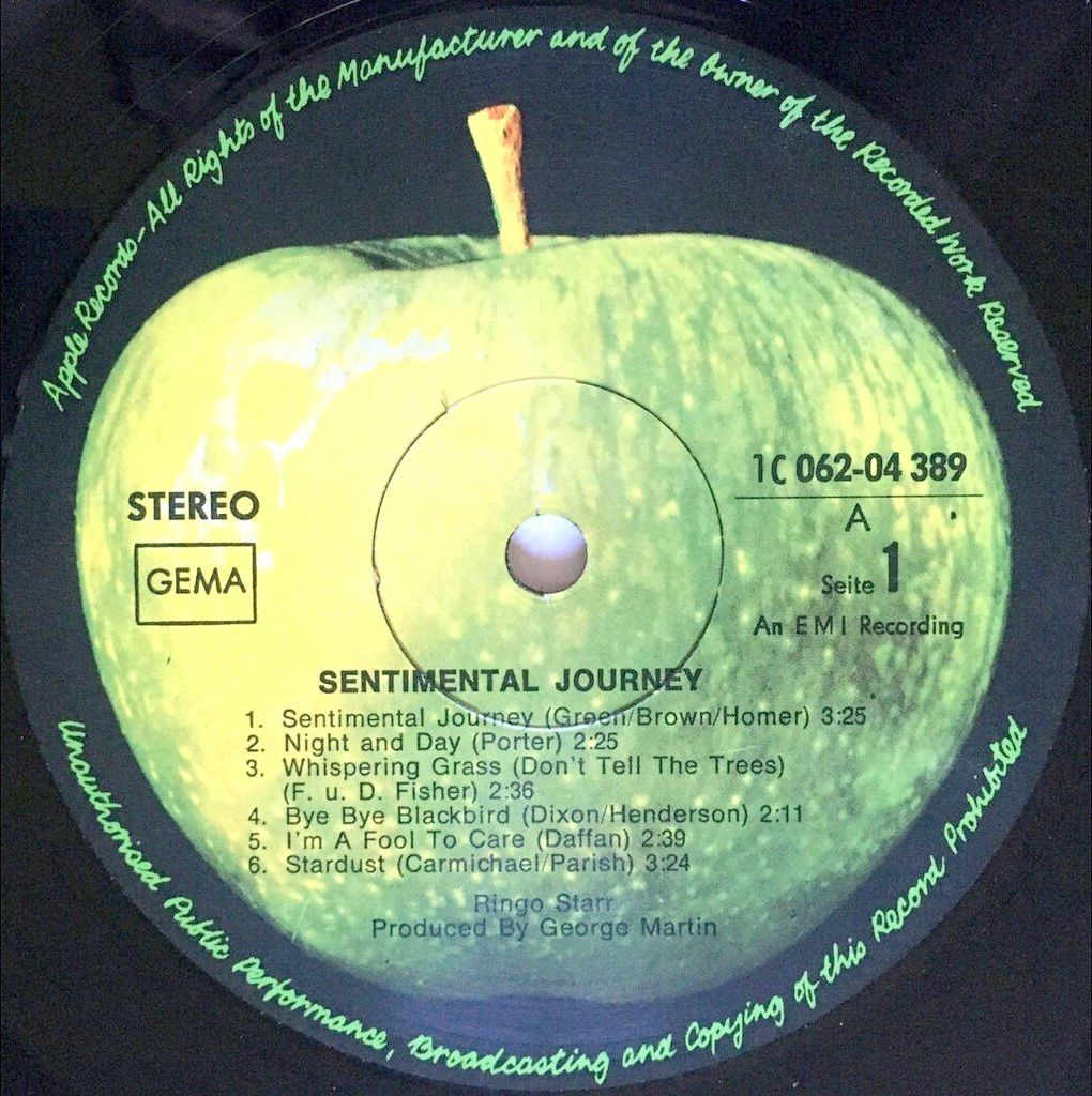 Dischi in vinile: BEATLES / RINGO STARR - SENTIMENTAL JOURNEY – Usato da Bottens venduto da hotter-than-hell 2