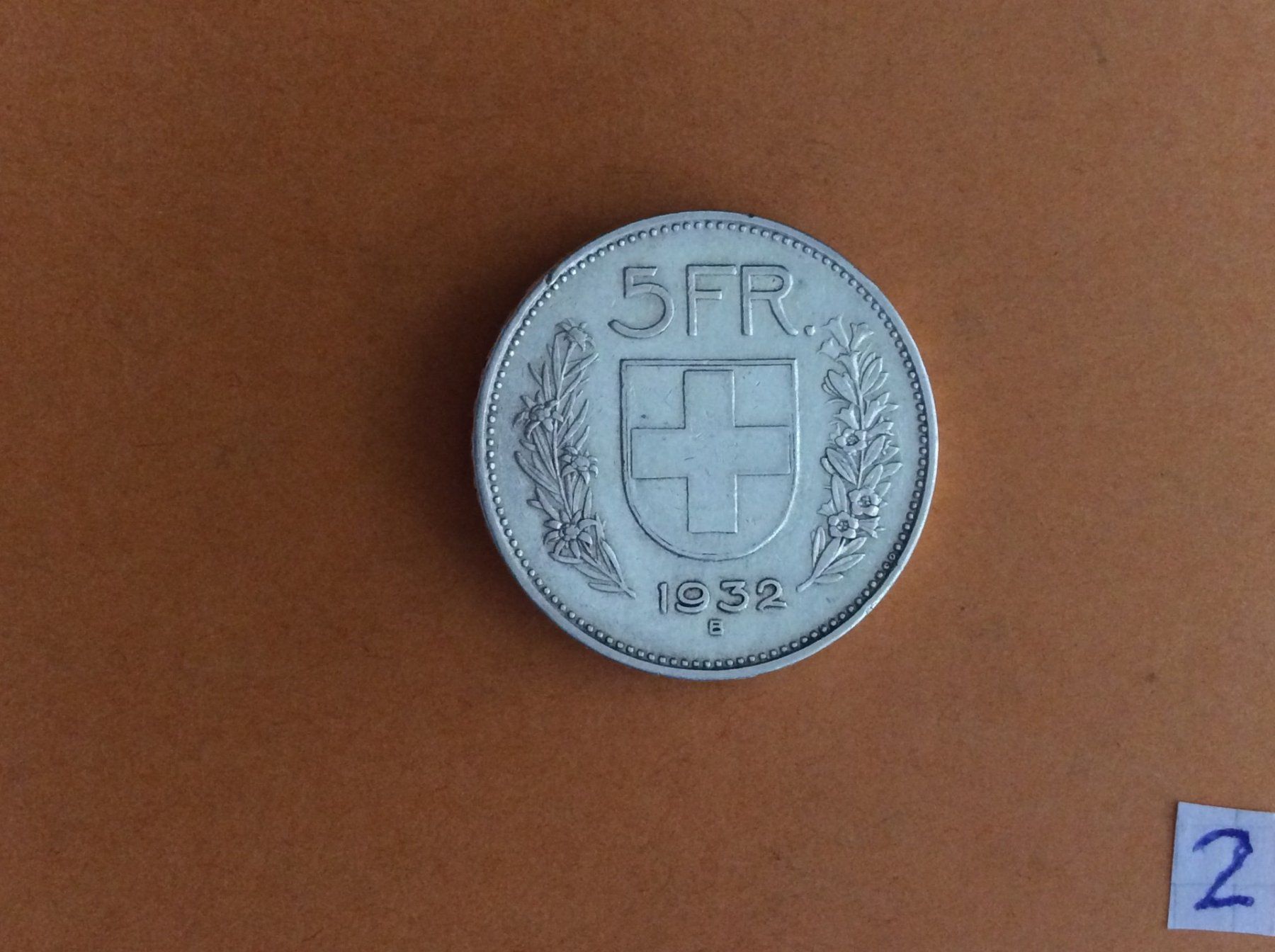Alle Münzen: 5 francs  1932  Jolie – Gebraucht aus Genève von pie_fh2d