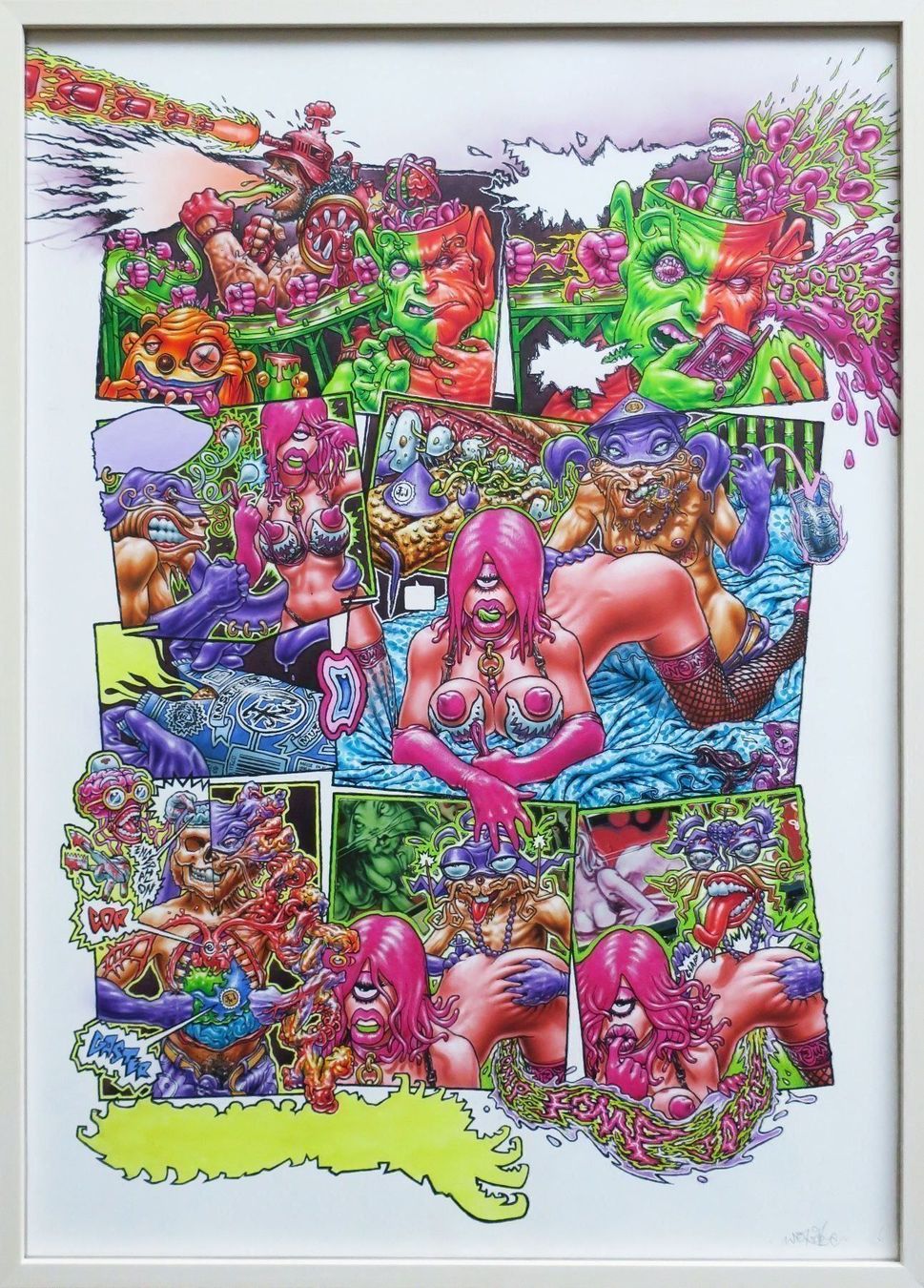 Poster & Bilder: WON ABC Original Graffiti Paper&Rahmen – Neu (gemäss Beschreibung) aus Zürich von 1_marsmensch