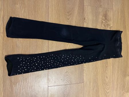 Pantalon noir de patinage artistique Sagester