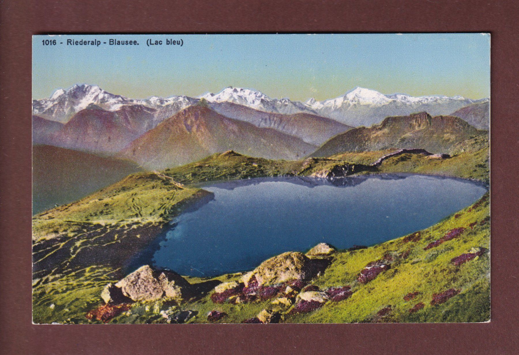 Cartoline postali: RIEDERALP - Blausee – Usato da Pully venduto da nicecards-shop