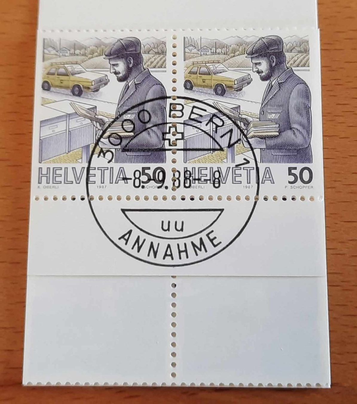Alle Briefmarken: 1988 Markenheftchen - ET 08.09.1988 – Neu (gemäss Beschreibung) aus Dübendorf von alibaba010 1