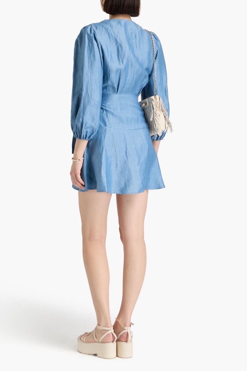 Maje Robes: Maje Linen Blue Dress – D'occasion à St.Josefen par lop_lh8d 3