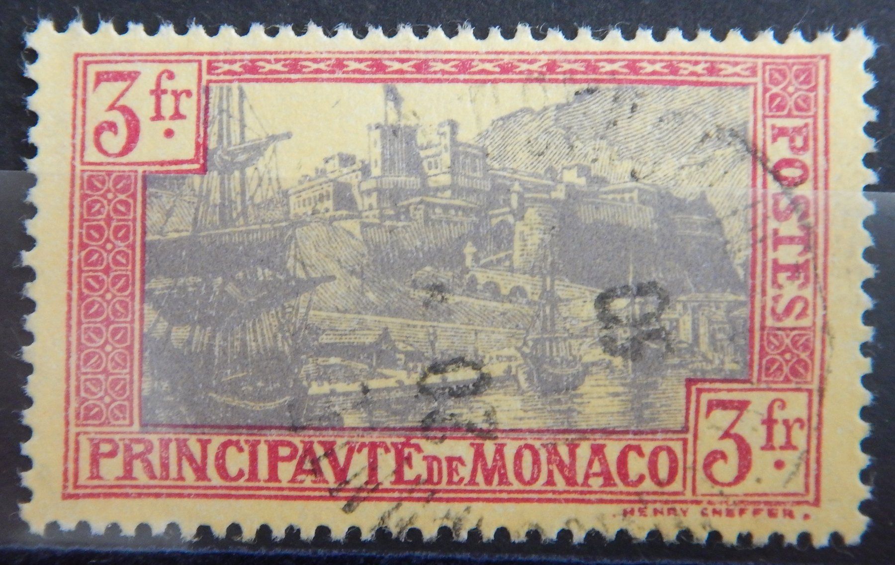 Alle Briefmarken: Monaco Kat. 101 gest. 1927 – Gebraucht aus Zürich von Muehlekauf