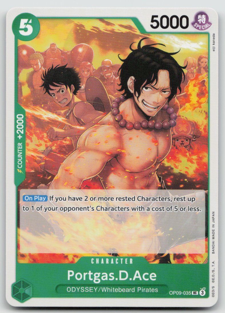 Bandai Sammelbilder & Trading cards: One Piece Portgas.D.Ace OP09-035 UC – Gebraucht aus Lugano von VlaseCard