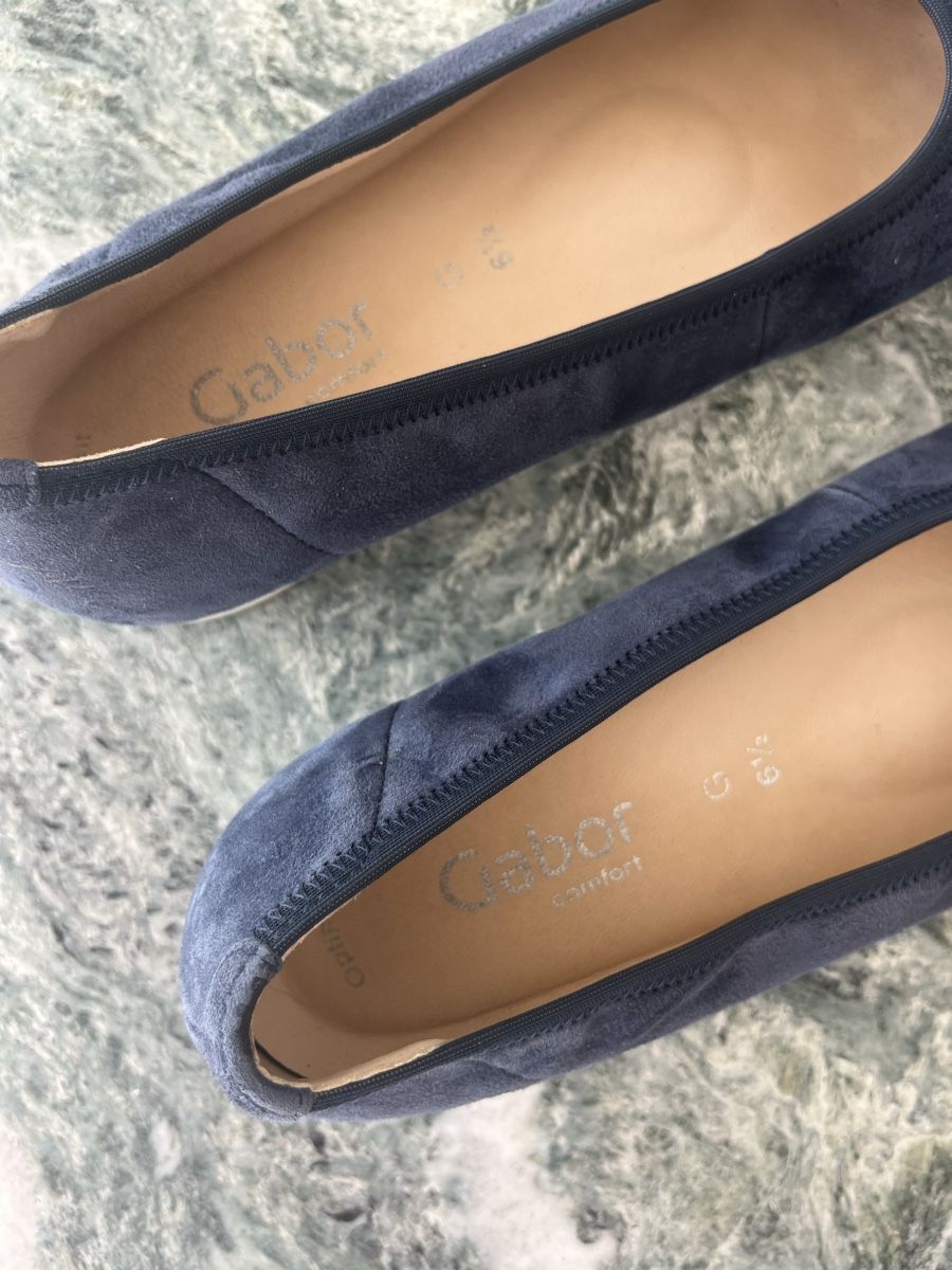 Gabor Scarpe da donna: Gabor Ballerinas blue suede size 6.5 EU – Nuovo (secondo la descrizione) da Zürich venduto da oon_bb7f 1