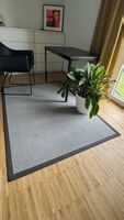 Schöner Teppich Natura Rips / Grau-Silber / 133x190 cm