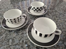 3 Kaffeetassen, Eduscho Cafissimo