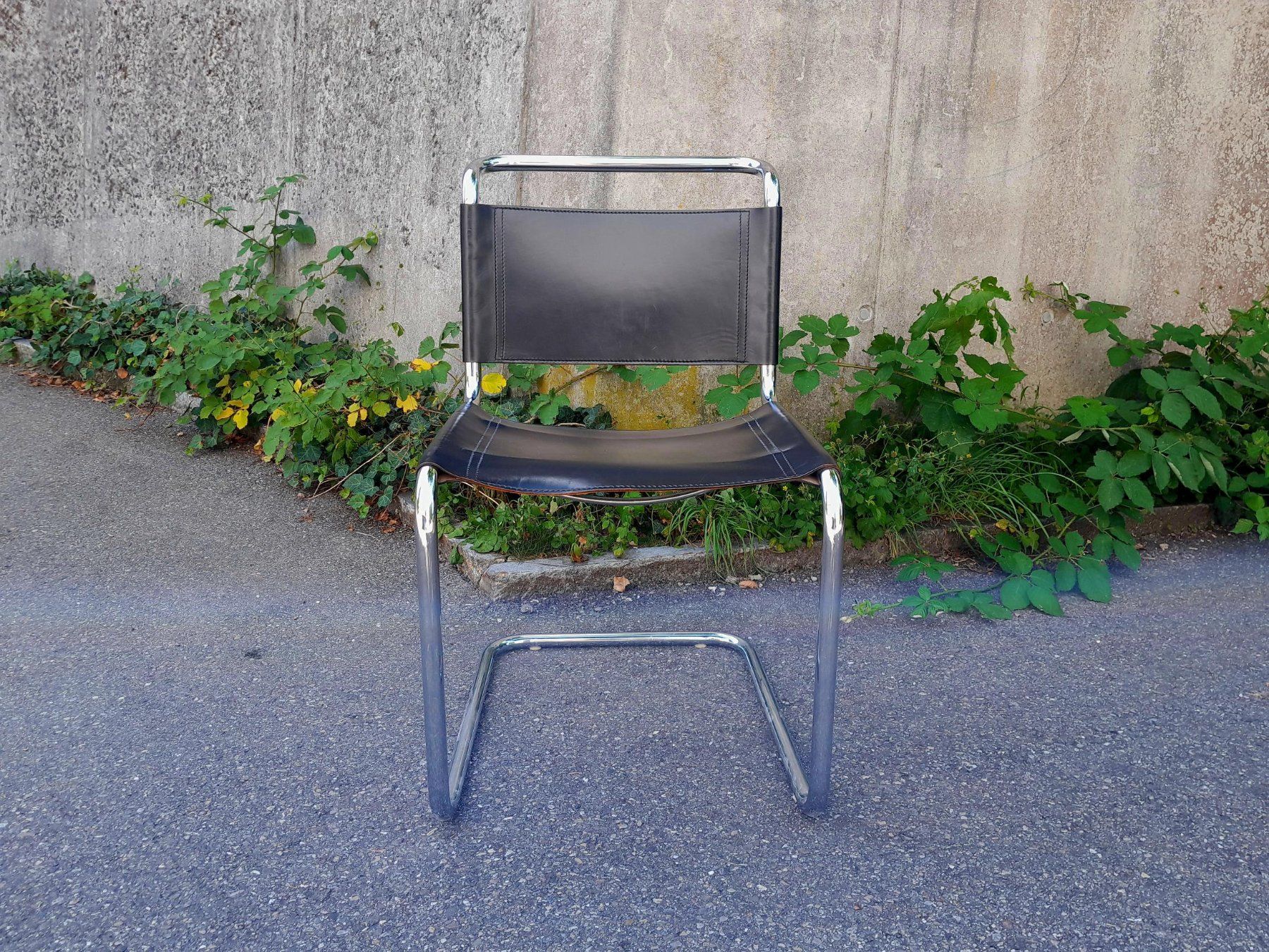 Chaises: Vintage Leder Freischwinger – D'occasion à Männedorf par Bel-view 7