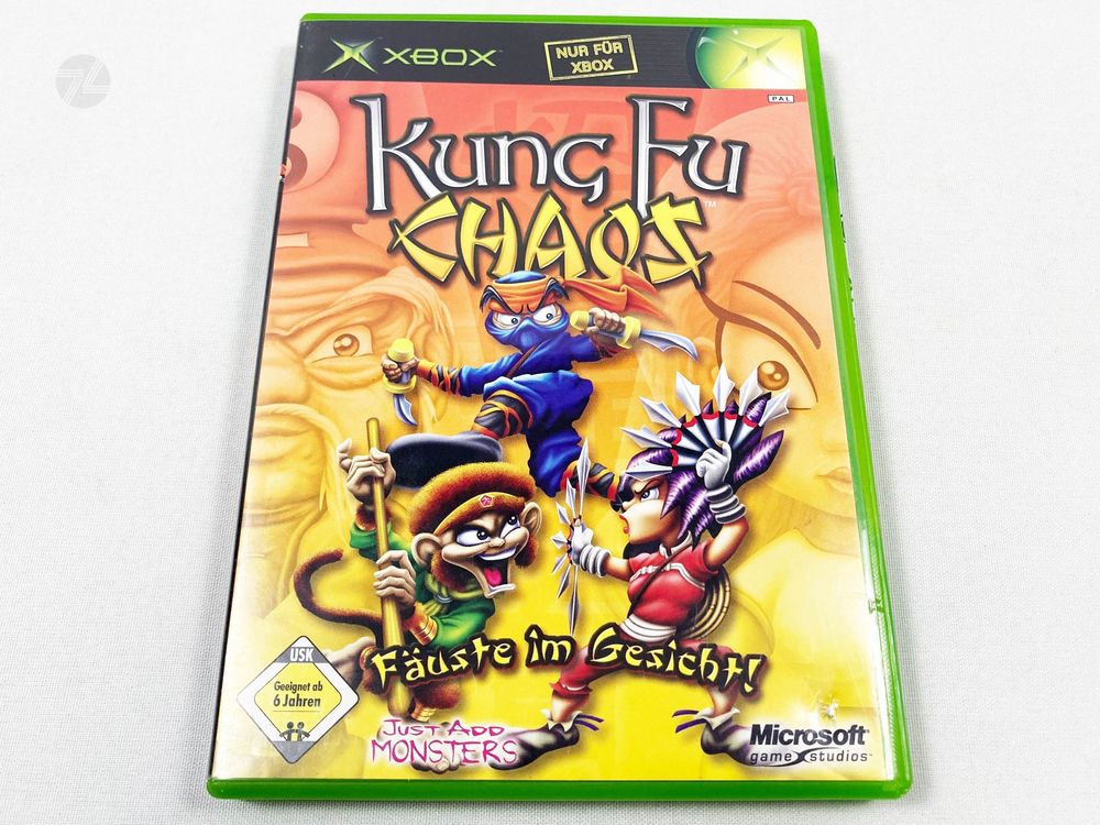 xBox Kung Fu Chaos Fäuste im Gesicht Game / OHNE MANUAL 1