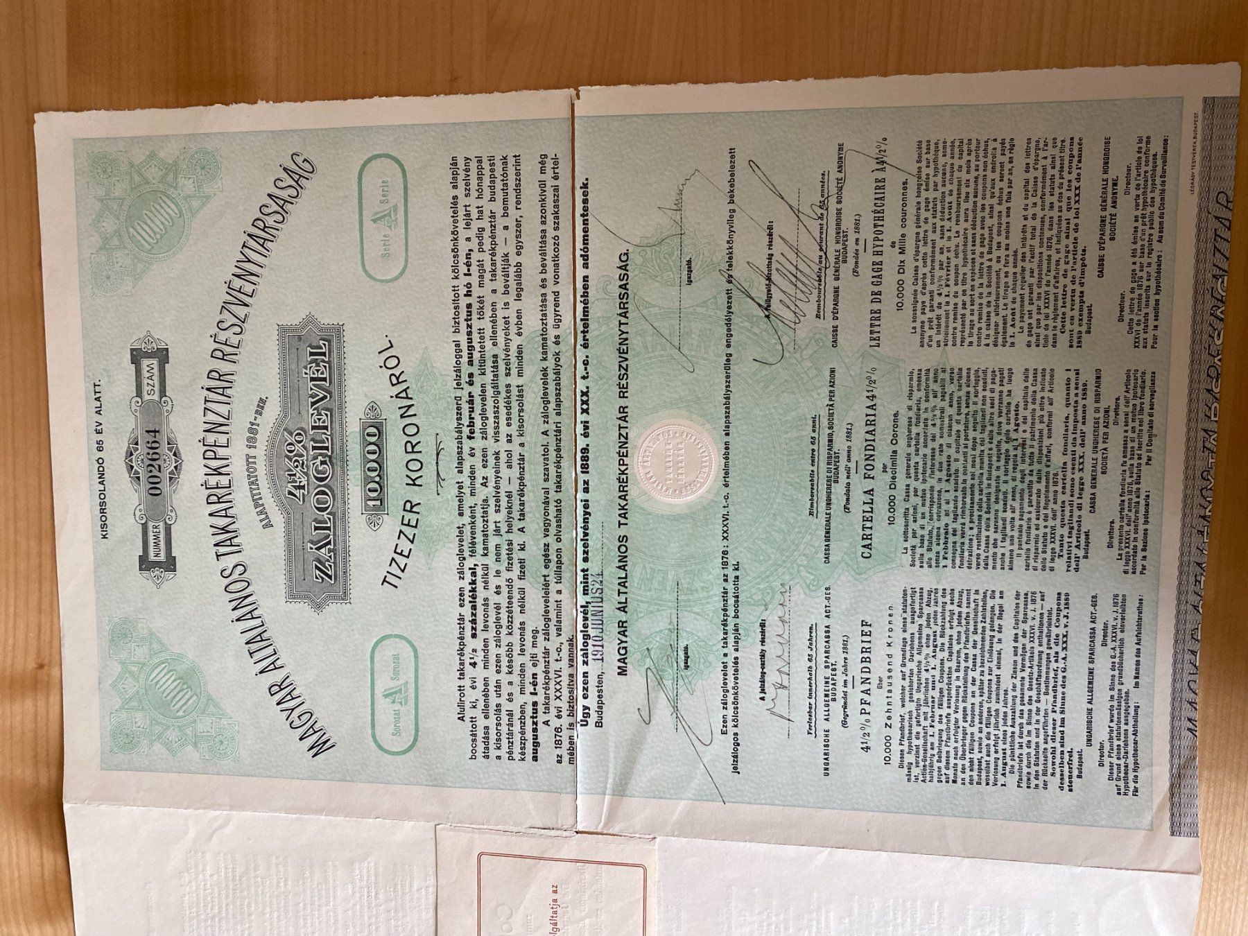Documenti: historische Wertpapiere – Usato da Wil SG venduto da mrdrs 1