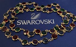 Swarovski vintage Kette, 18k vergoldet neu & original
