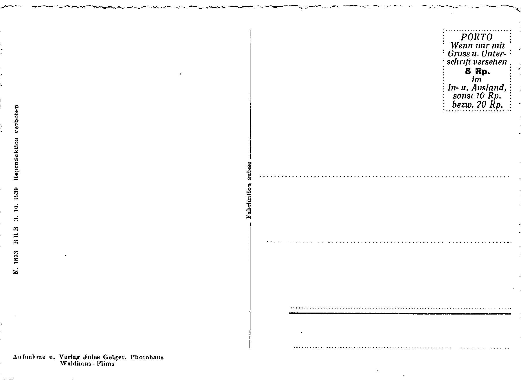 Cartoline postali: Brigels – Usato da Ottikon b.Kemptth. venduto da Neptun1974 1