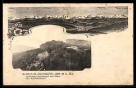 AK Trimbach /SO, Kurhaus Frohburg und Bergpanorama