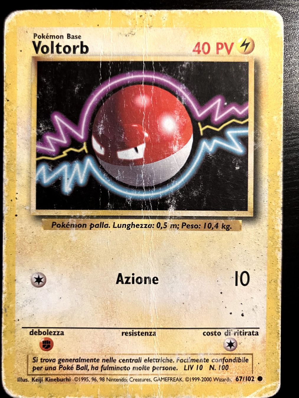 Pokémon Carte collezionabili: Pokemon Voltorb - Base set 67/102 - Italiano – Usato da Bern venduto da Big_GS