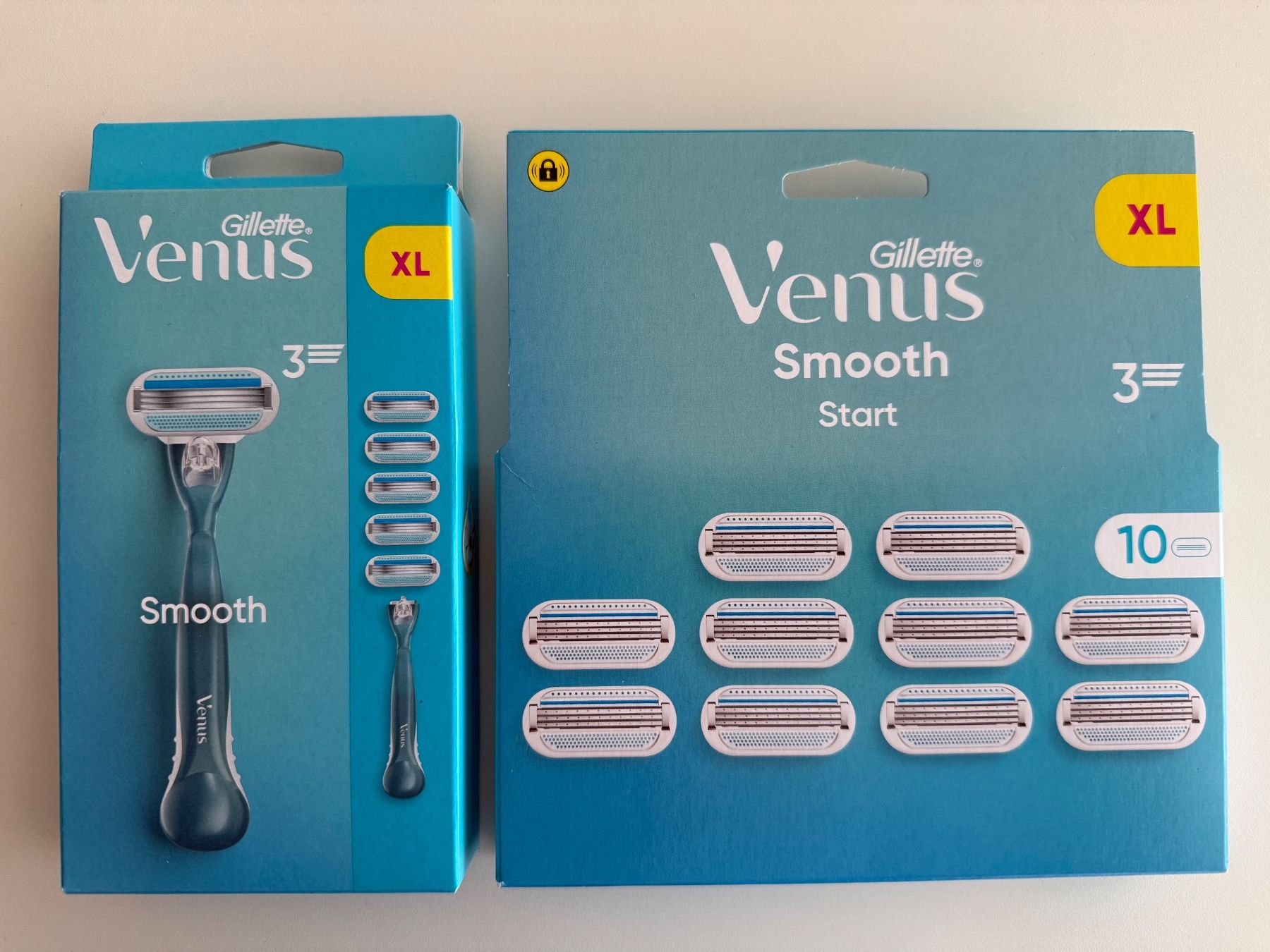 Gillette Rasierapparate & Rasierklingen: Gillette Venus Smooth Start, 16 pcs – Neu und originalverpackt aus St-Gingolph von GoldenKeys