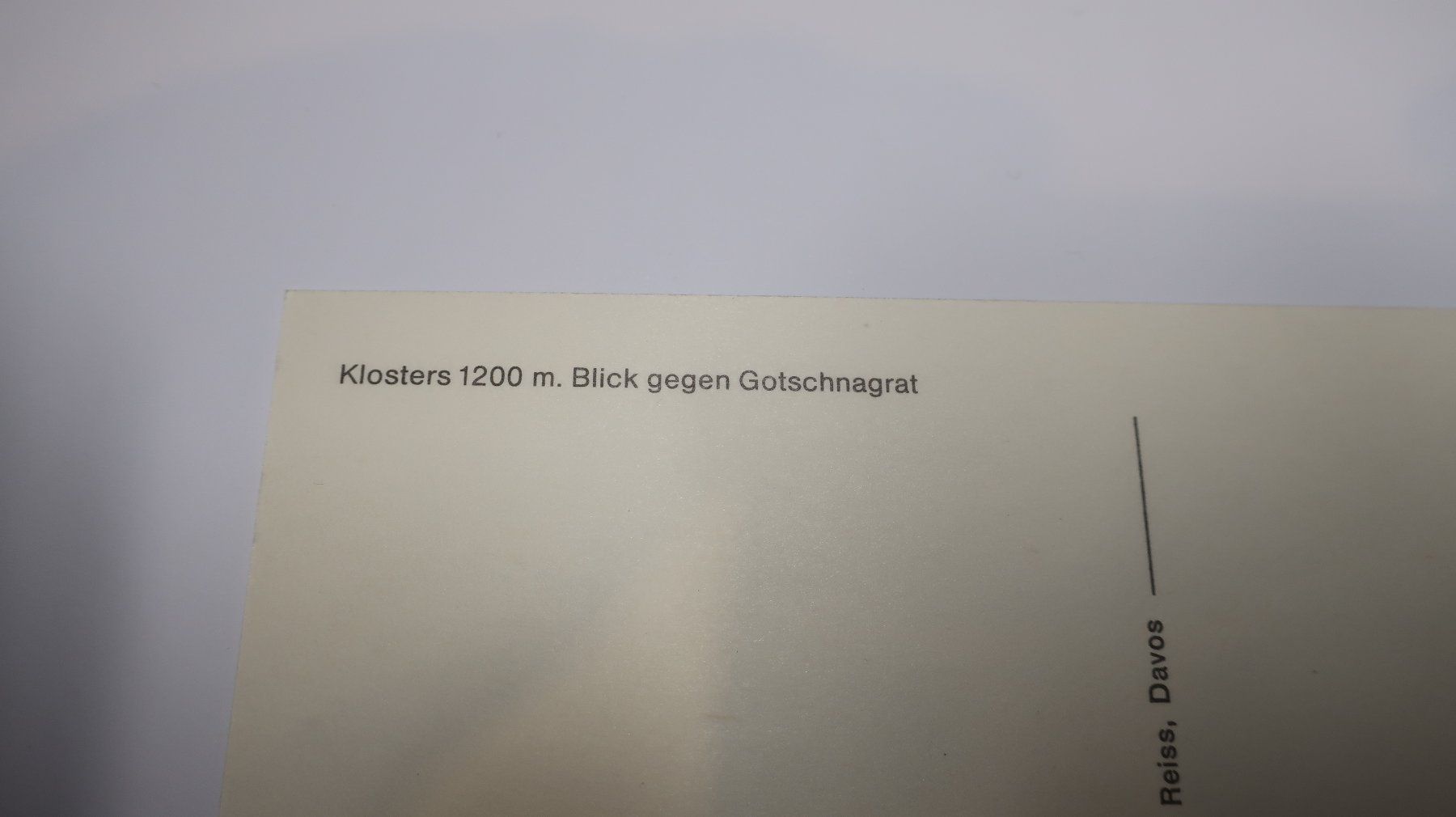 Cartoline postali: Klosters  Blick gegen Gotschnagrat – Usato da Cormoret venduto da Pascalll2001 3