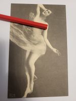 AK Foto Akt Frau um  Erotik Zigarette B1