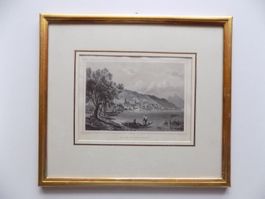 Zug Rigi Rahmen über Eck vergoldet