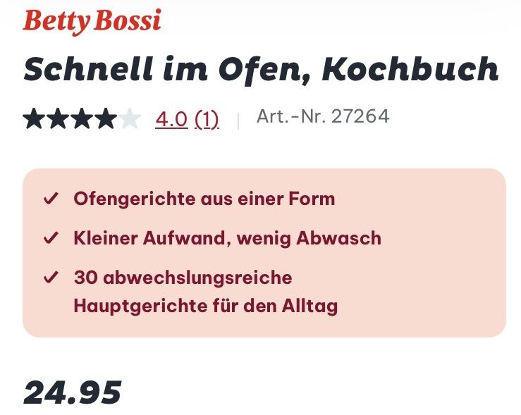 Livres: Schnell im Ofen – Neuf (Voir description) à Buchs AG par Allerleis 2