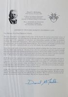 Daniel McFadden (1937) Nobelpreisträger - Autogramm