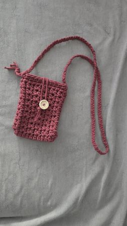 Gehäkelte Handtasche für Handy  🌸