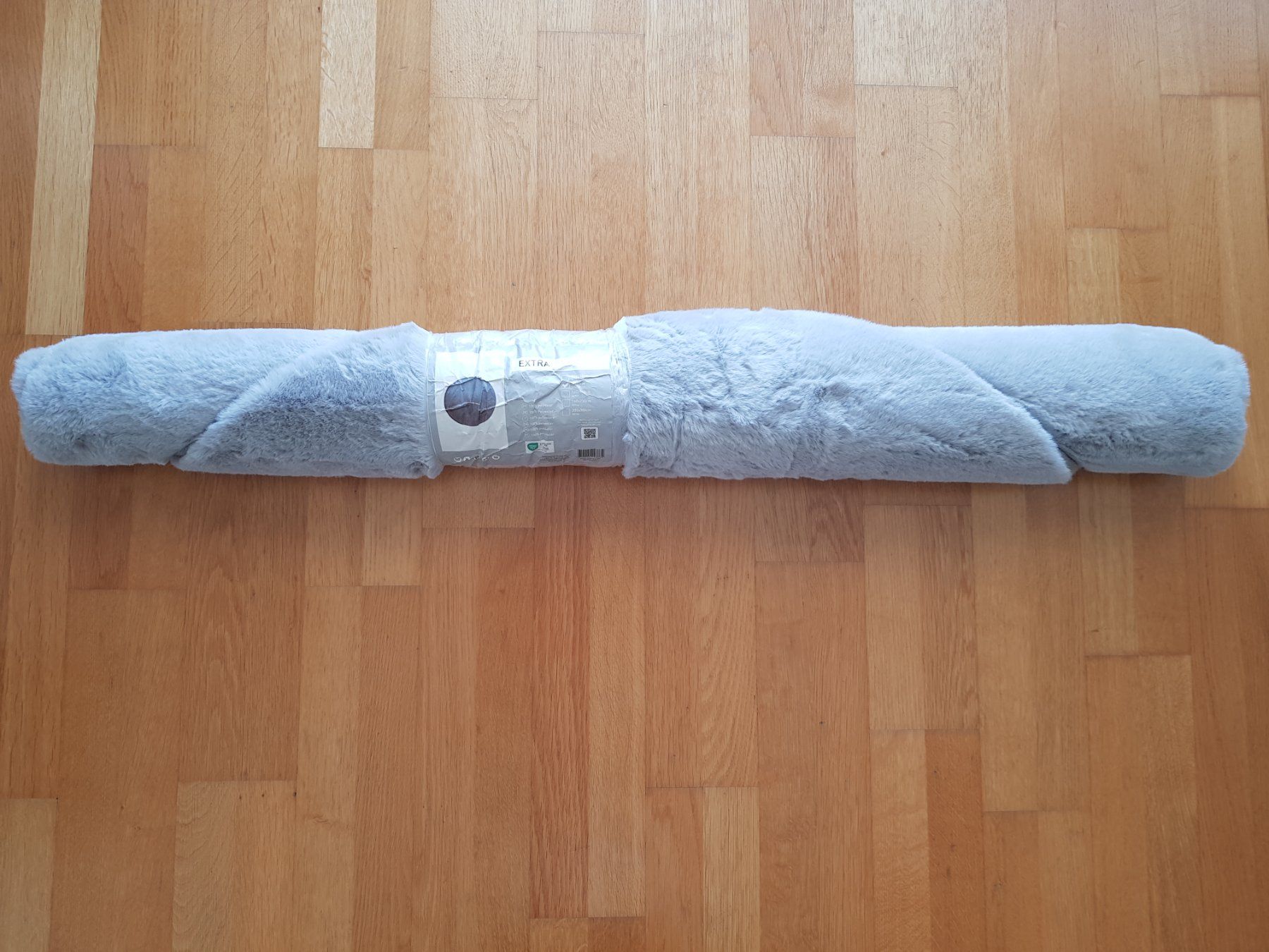 Tappeti: Teppich rund 120 cm hellgrau, flauschig (Polyester) - NEU – Nuovo e nell'imballaggio originale da Uster venduto da bri_tb66