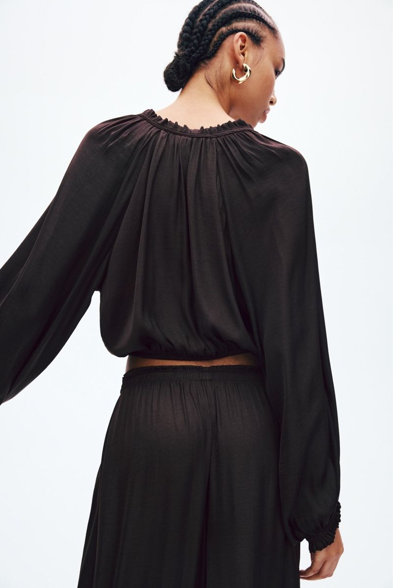 H&M Chemisiers: Croptop Bluse braun Grösse S  – Neuf (Voir description) à Neerach par irasan 1