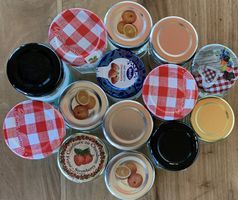 MINIATURE Konfitüregläsli - Marmeladegläsli - 14 Stück