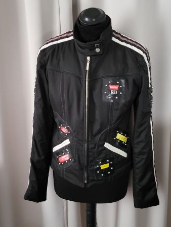 Coole Damenjacke schwarz/weiss Gr. 38 ROCCO BAROCCO