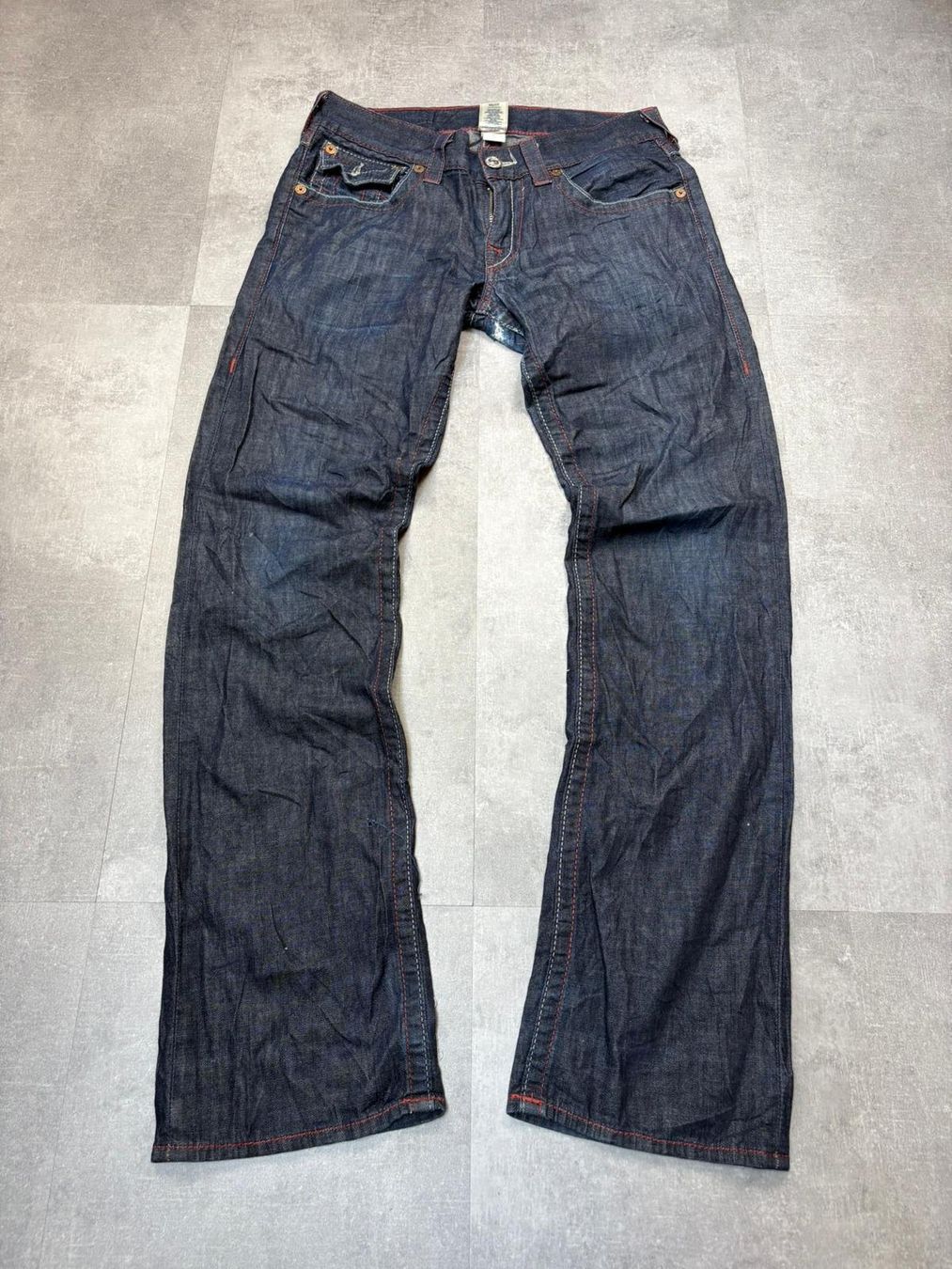 True Religion Jeans: True Religion Straight Jeans - Grösse M/30 – Usato da Werdenberg venduto da hase.vintage 1